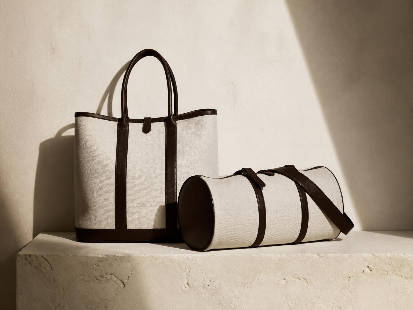 Tote, duffel and suitcase